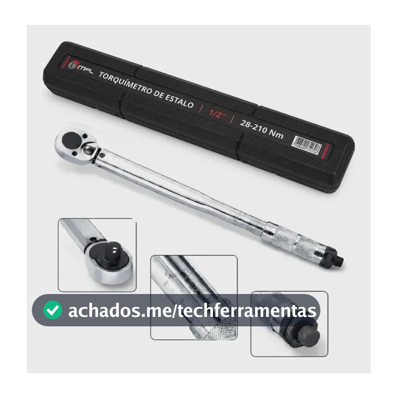 Torquimetro De Estalo 1/2 Pol 2.8 A 21kg Crv Reversível MFL