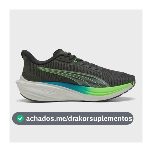 Tênis Puma Darter Pro Masculino Corrida Preto Azul E Verde Liso 40