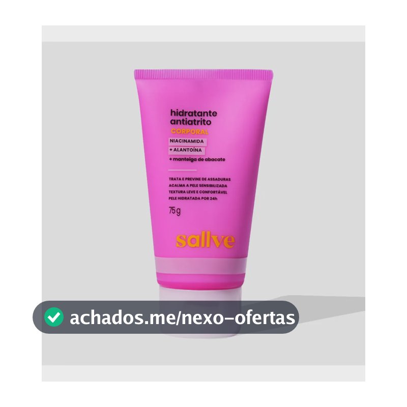 Hidratante Corporal Antiatrito Contra Assaduras 75g Sallve Neutra