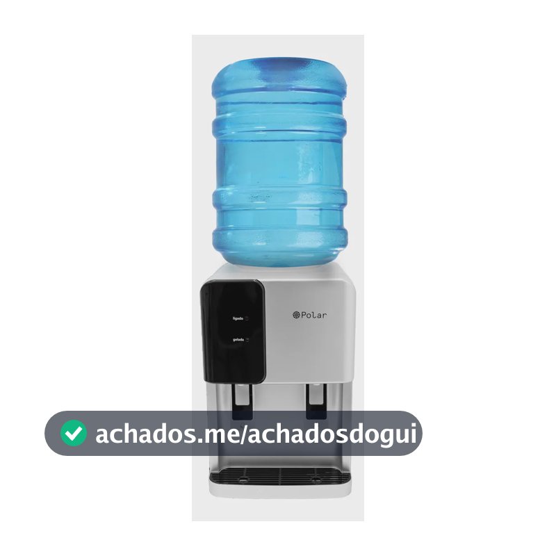 Bebedouro Polar Agua Gelada E Natural Eletrônico - Prata