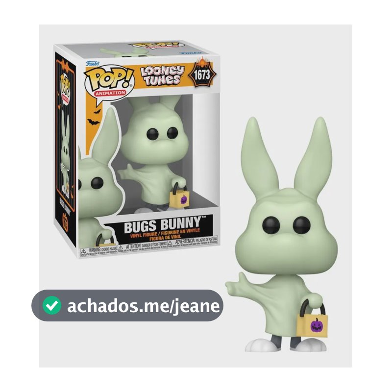 Boneco Funko Pop! Looney Toones - Pernalonga De Fantasma