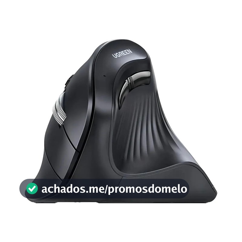 Mouse Vertical Ergonômico (bluetooth+wireless) Ugreen 25444 Preto