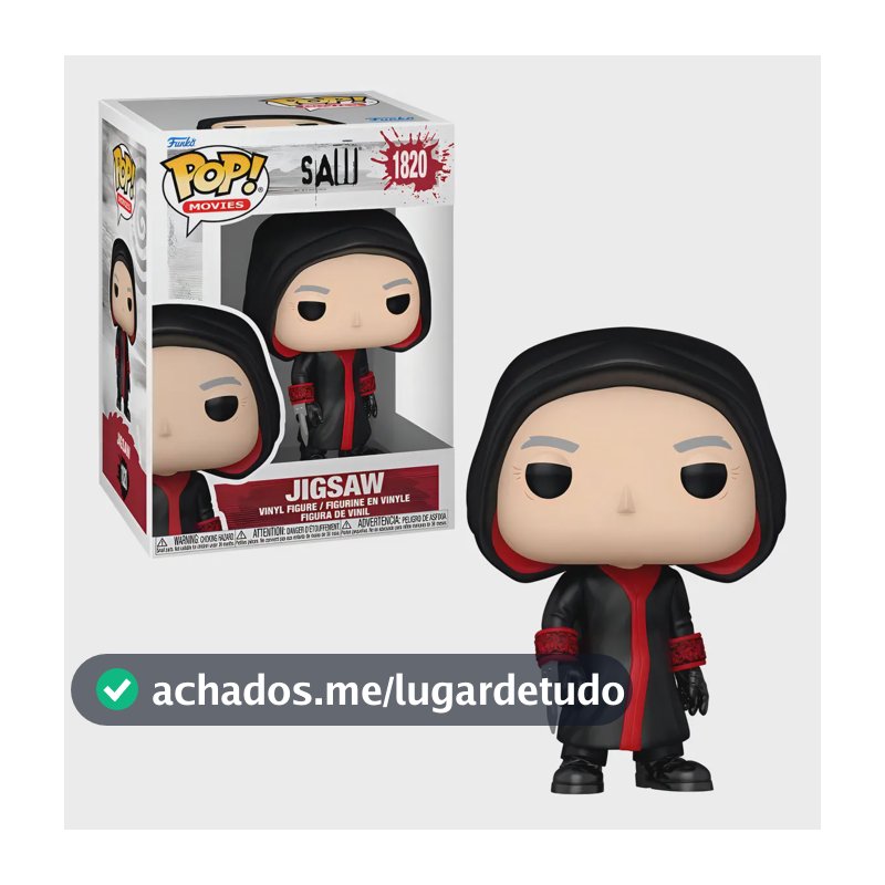 Boneco Funko Pop! Jogos Mortais - Jigsaw Killer