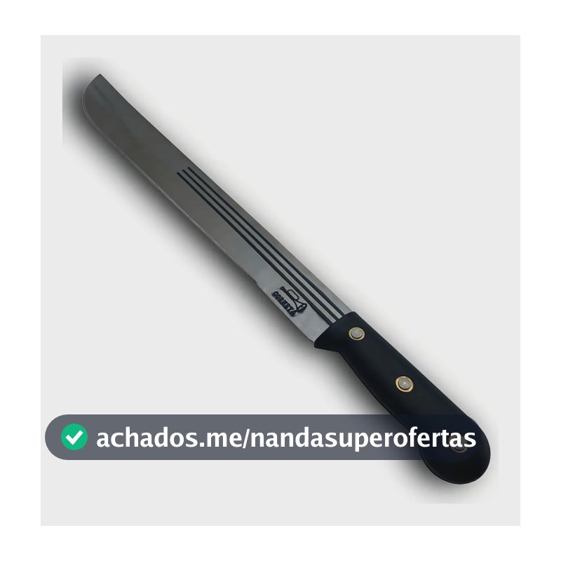 Facão Corneta 3 Listras 20 Polegadas Lâmina Curva Aço Carbono 7870020