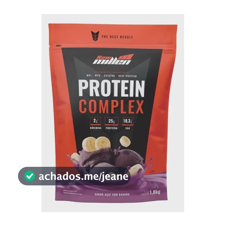 Whey Protein New Millen Protein Complex de Açaí com Banana 1.8 kg