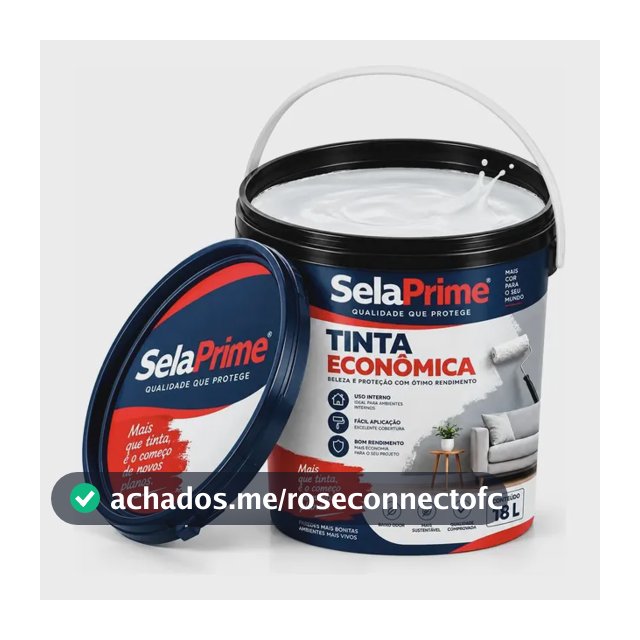 Tinta Selaprime 18l Econômica Para Sala Quarto E Escritório Branco Gelo Fosco
