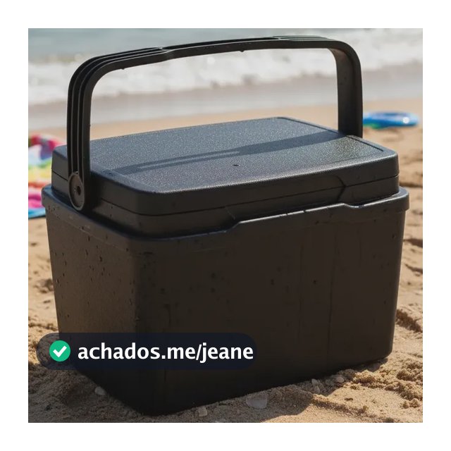 Caixa Térmica 7l Cor Preta Com Alça Praia Piscina Portátil