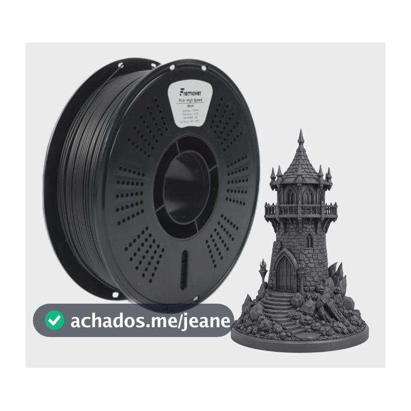 Filamento Pla+ 1kg Fremover High Speed  1,75mm Black