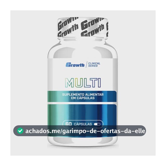 Multivitamínico 60 Cáps. Growth Supplements - Sem Sabor Sem Sabor