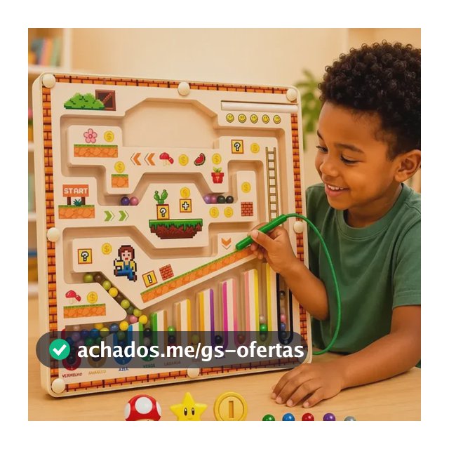 Brinquedo Magnético Labirinto Educativo Infantil Montessori Única