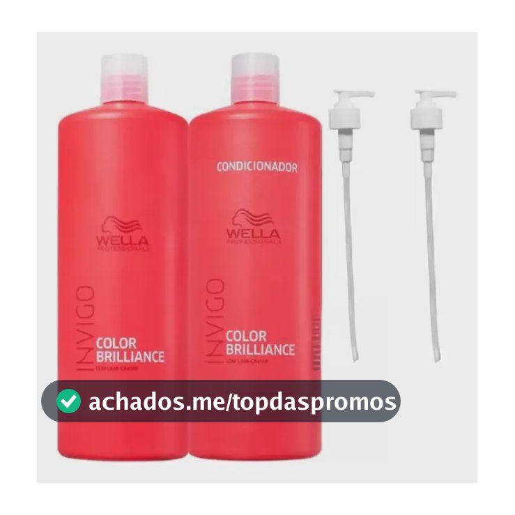 Kit Wella Invigo Color Brilliance Shampoo 1lt + Cond 1lt