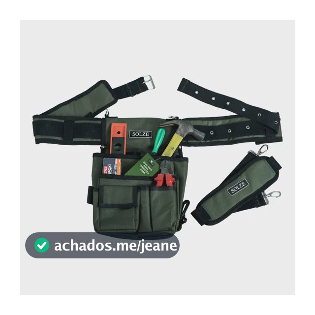 Cinto - Bolsa Para Ferramentas E Multiuso 2 Em 1