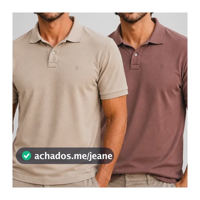 Kit 2 Camisa Masculina Polo Piquet Alta Qualidade