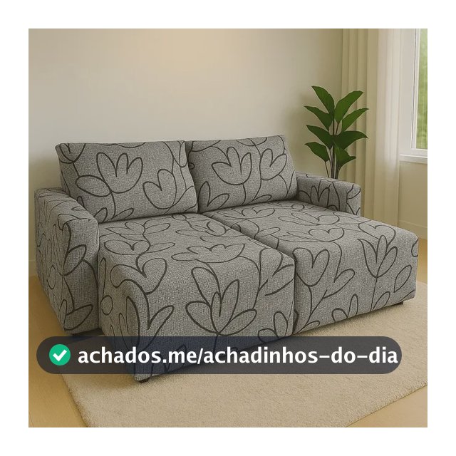 Capa Sofá Retrátil 2 Módulos Braço Completo - Cores/estampas