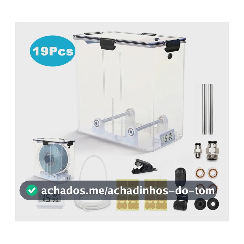 filamento de pote hermetico copa caixa drybox petg pla abs gesso osso ptu caixa secadora anti umidade para impressora 3dprime 1kg branco dourado easyprint maxprint outlet transparente
