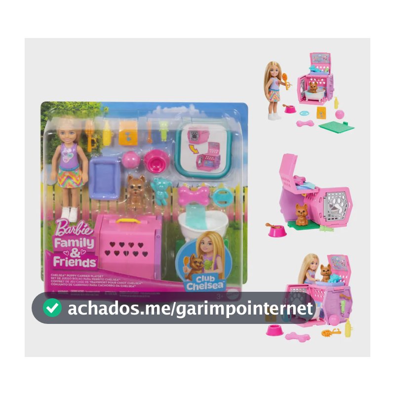 Barbie Conjunto de Brinquedo Chelsea Festa de Cachorrinhos