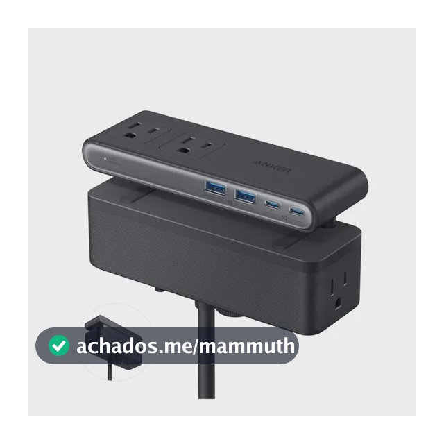 Filtro De Linha Anker Nano 10 Em 1 70w 1500j Com Grampo