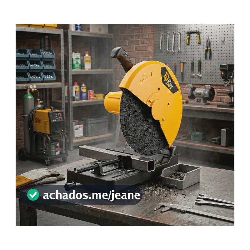 Serra Circular Policorte Rápido 14 Pol 2300w 355mm Portátil 220v Amarelo E Preto
