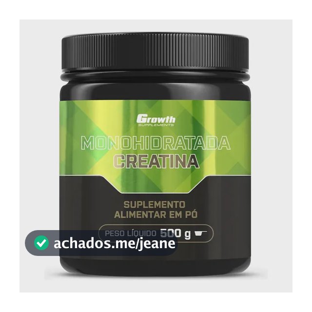 Creatina Growth Supplements Monohidratada Em Pó Sem Sabor X 500g