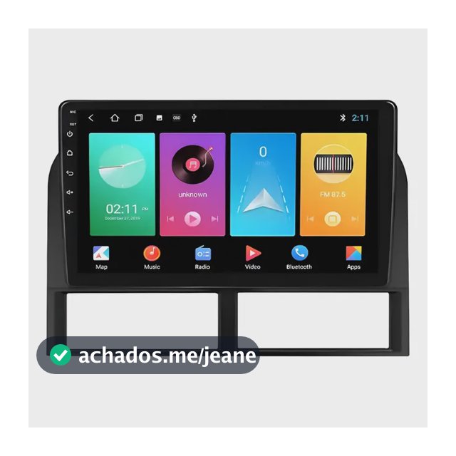 [lr Rádio Android Carplay 4+64 Jeep Grand Cherokee 2001-2005