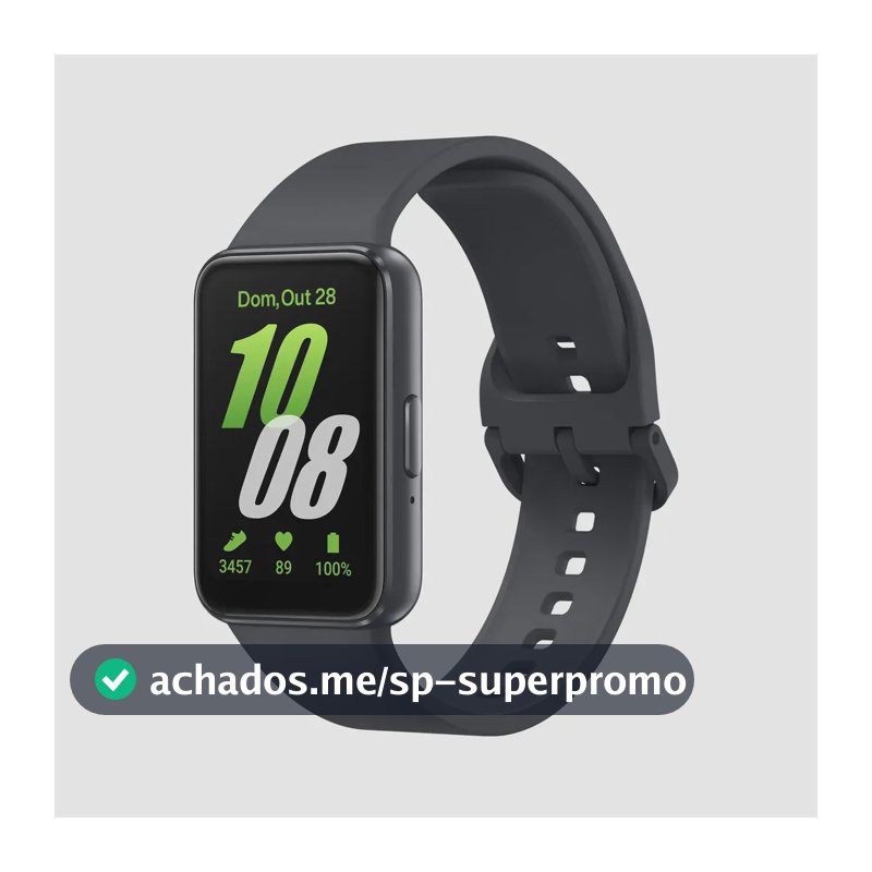 Samsung Galaxy Fit3 Pulseira Esportiva grafite