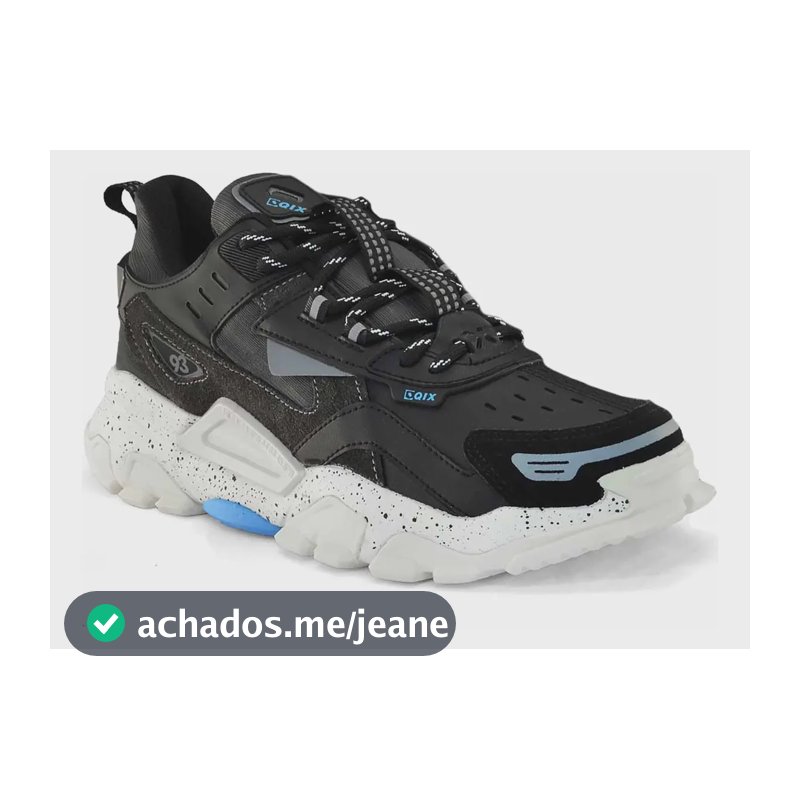 Tênis Skate Trek Out Door Od Refletivo Original Casual Qix Odpreto/grafite 37 Br