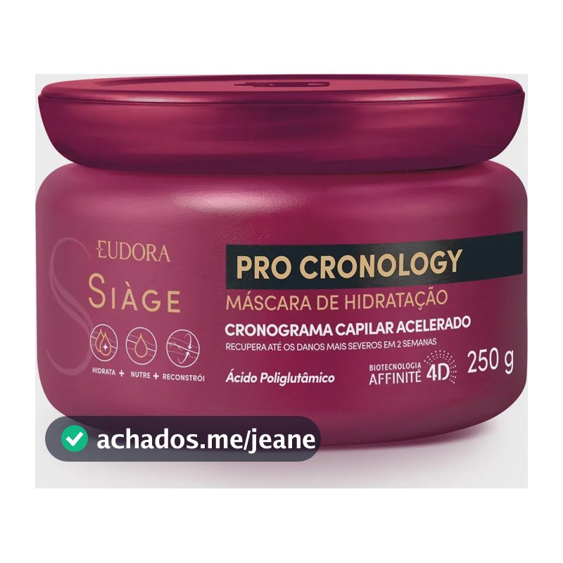 Eudora Pro Cronology Máscara De Hidratação 250g