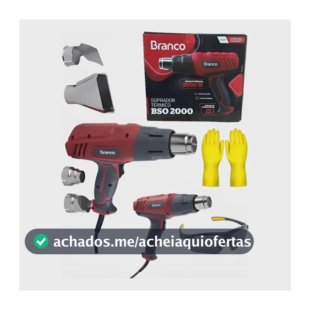 Soprador Ventilador Térmico 2000w Branco E Kit Epi + Potente