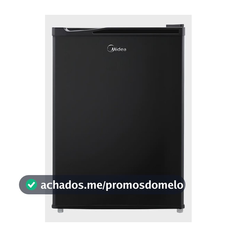 Frigobar 67 Litros Black Edition Inverter Bivolt Midea Preto