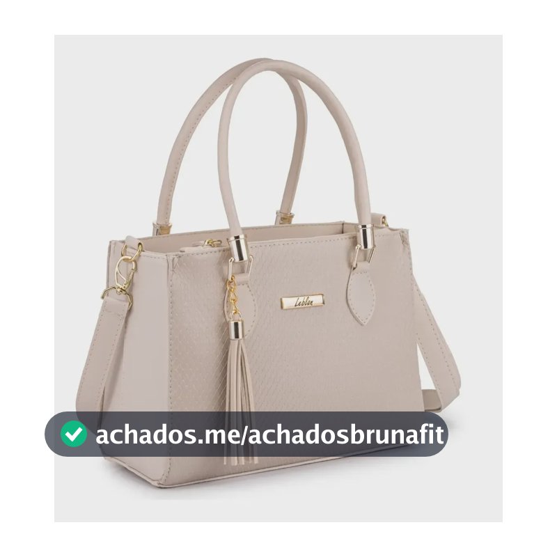 Bolsa Feminina De Ombro E Mão Lorena Média Transversal Cor Marfim