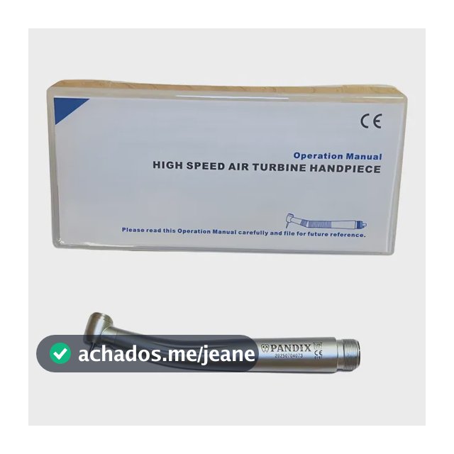 Caneta Alta Rotação Odontológica Led Pandix Melhor Que Kavo Prateado