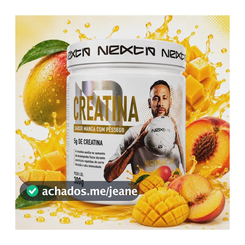 Creatina Monohidratada Sabor Manga Com Pêssego Next10 - 300g Manga Com Pêssego