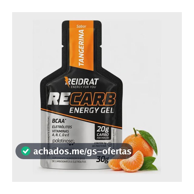 Energy Gel Reidrat Tangerina Endurance 10 Unidades Ciclismo Tangerina