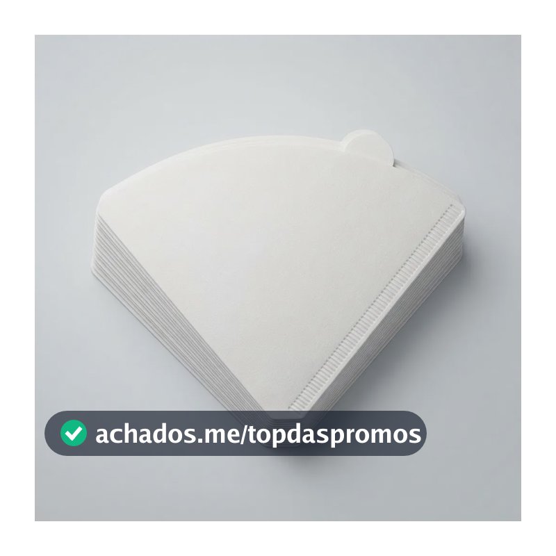 Filtro De Café V60 Cônico 102 Papel Branco 100 Unidades