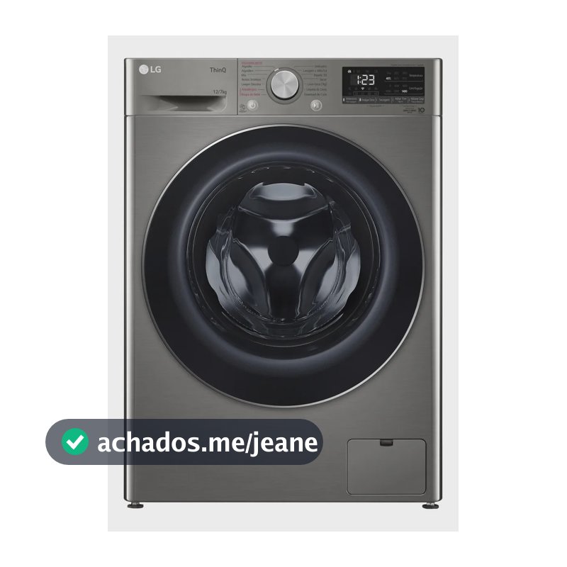 Lava e Seca Smart LG VC4 12kg Platinum 220V com Inteligência Artificial AIDD - CV5012PC4A