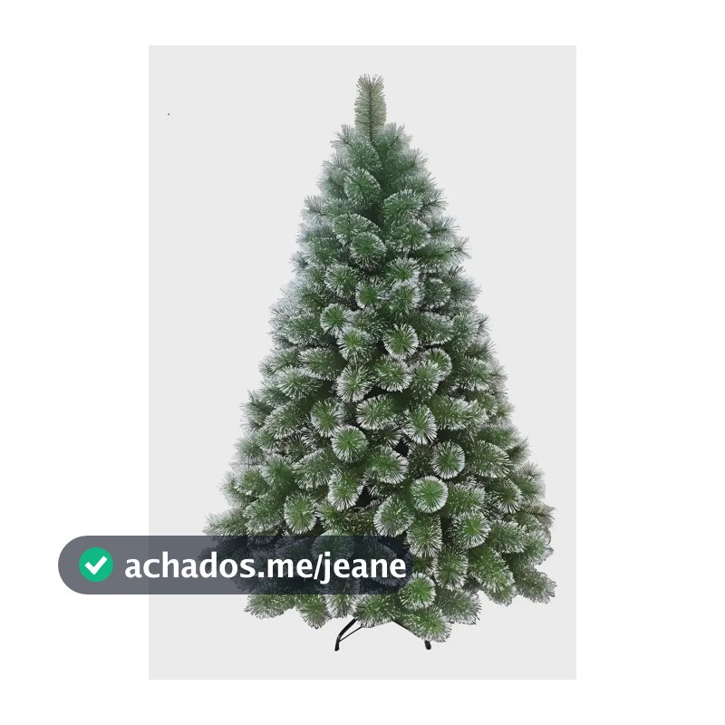Árvore De Natal Pinheiro Neve 2,10m 500 Galhos Pom Pom Verde Com Pontas Nevada Grande Pinheiro Toque De Neve Cheia Luxo LuvinCo