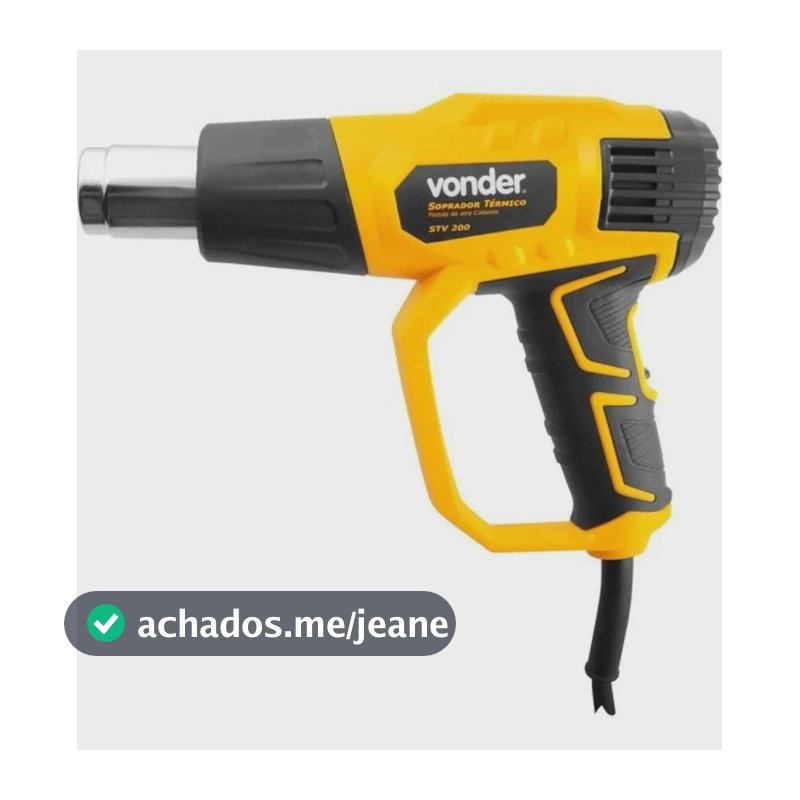 Soprador Térmico Vonder 2000w Stv200 3 Estágios + Acessórios Voltagem