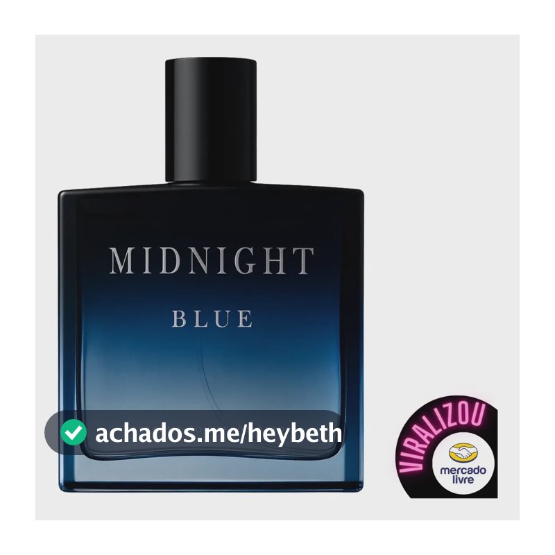 Perfume Masculino Midnight Blue Magnético Uso Noturno 100ml