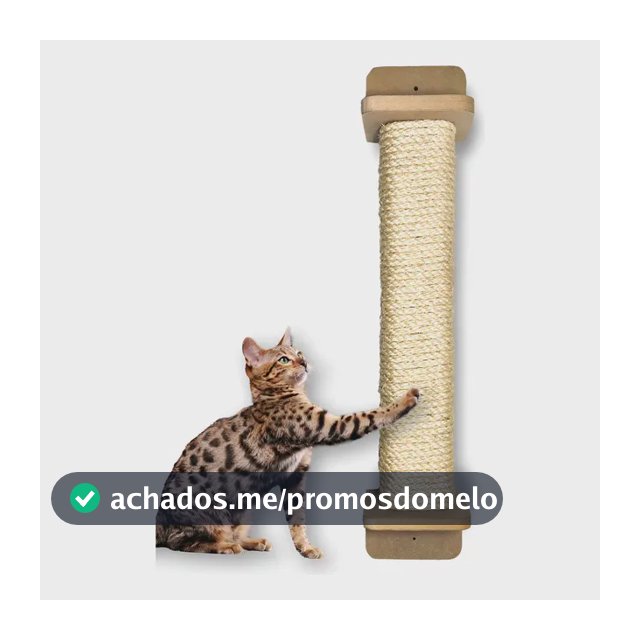 Arranhador Gato Grande Parede 80cm Sisal De 8mm Duravel