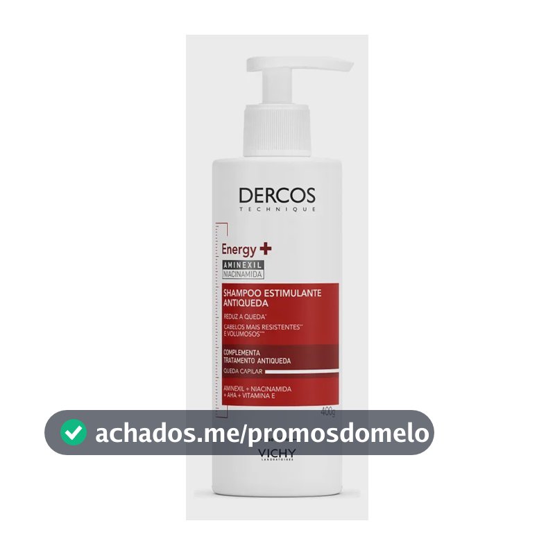 Shampoo Antiqueda Estimulante com Aminexil, Dercos Energy+ Vichy, 400g