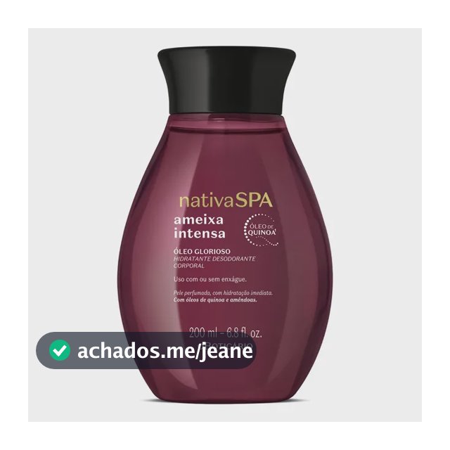 O Boticário Nativa Spa Ameixa Intensa Óleo Corporal 200ml