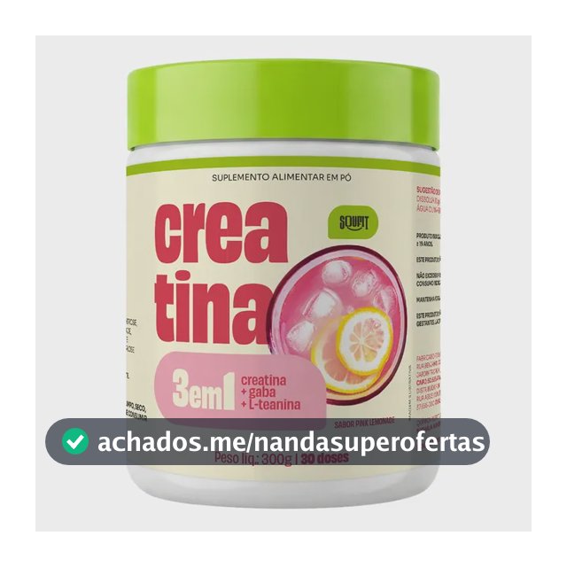 Creatina Monohidratada 300g Sabor Pink Lemonade Limonada Rosa