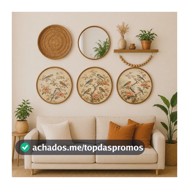 Kit 3 Placas Decorativas Pássaros Natureza E Liberdade