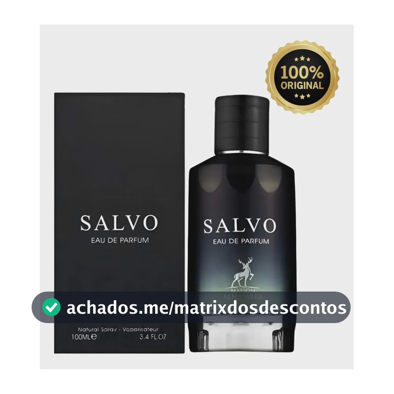 Perfume Arabe Masculino Salvo Eau De Parfum 100 Ml Original