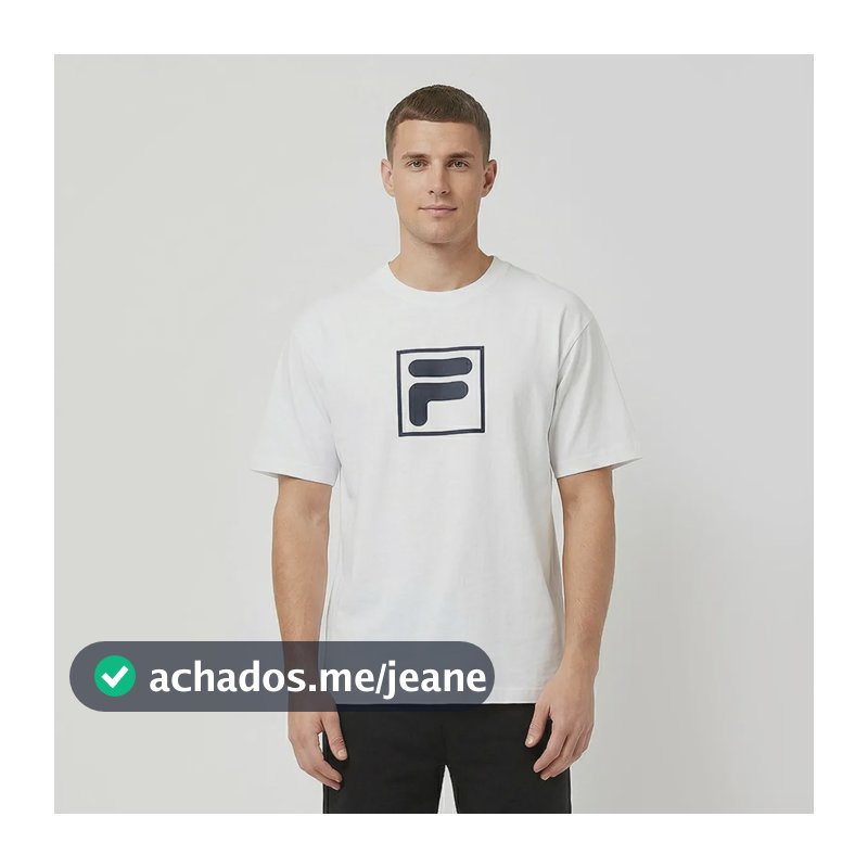 Camiseta Fila Over Play To Win Graphic Branca Branco - M