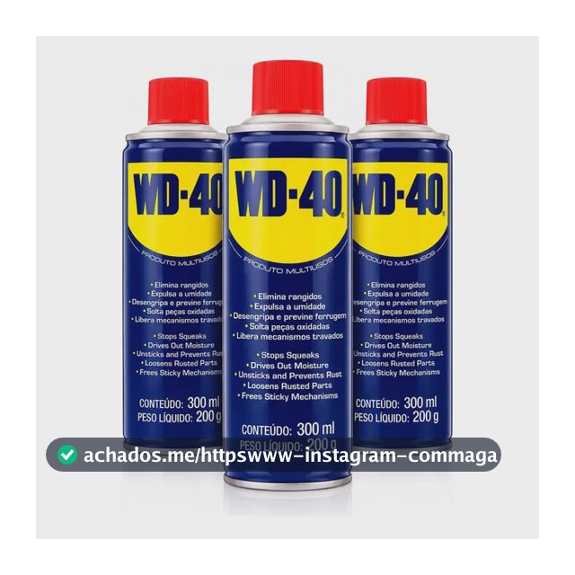 3 Und Wd40 Spray Produto Multiuso Lubrifica Desengripa 300ml