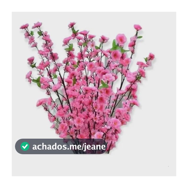 10 Galhos Cerejeira Pessegueiro Artificial Decoração