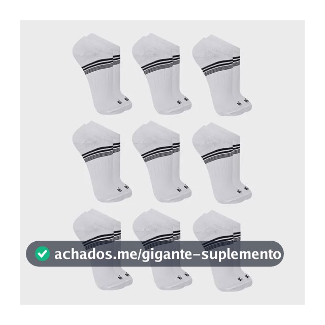 Kit 9 Pares Meia Soquete Cano Curto Invisível Cotton Trifil