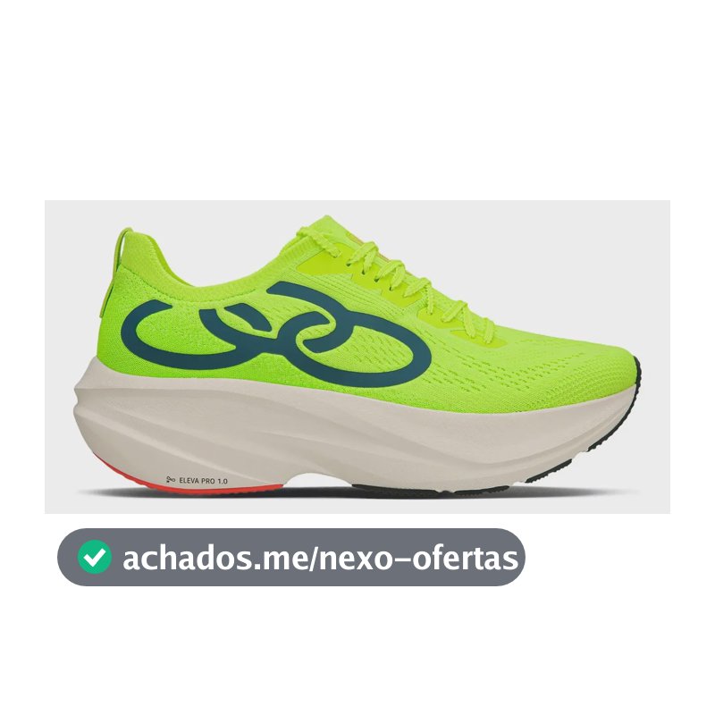 Tênis Olympikus Vibra Masculino Corrida Verde-limão Liso 40 Br