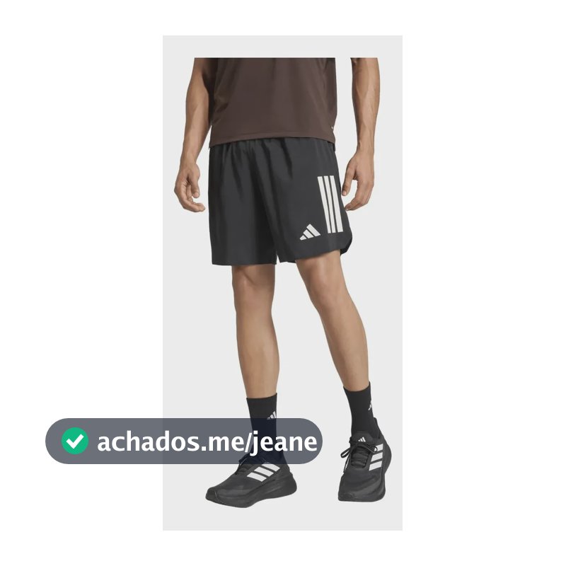 Shorts Masculino Run Adi365 Iconic adidas Preto Liso G